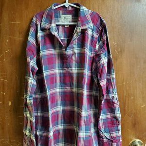 Plaid Pull Over Long Sleeve - Small